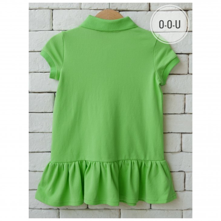 POLO RALPH LAUREN KIDS COTTON MESH POLO DRESS