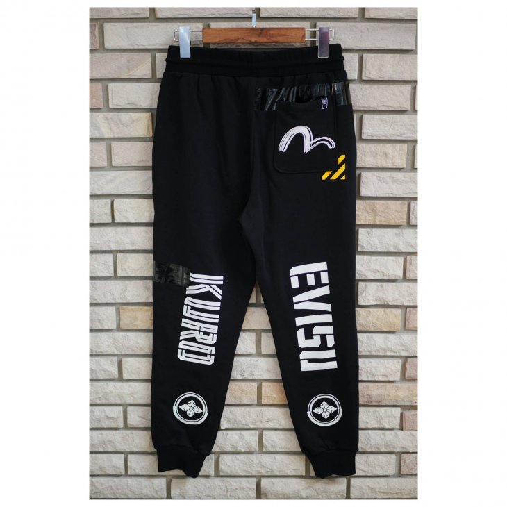 EVISU LOGO PRINT SWEATPANTS