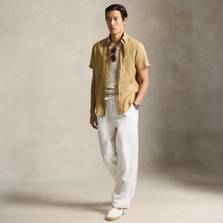 POLO RALPH LAUREN CLASSIC FIT LINEN SHIRT