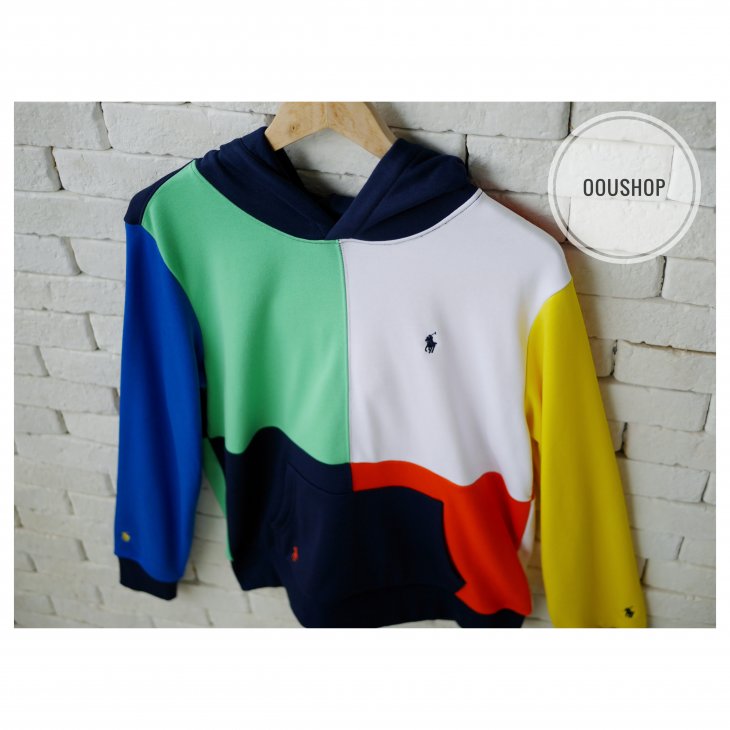 POLO RALPH LAUREN COLOR-BLOCKED BOYS HOODIE