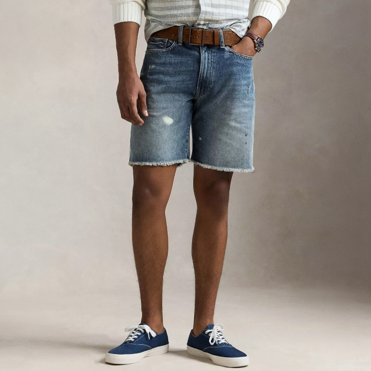POLO RALPH LAUREN 8-INCH VINTAGE CLASSIC DENIM SHORT