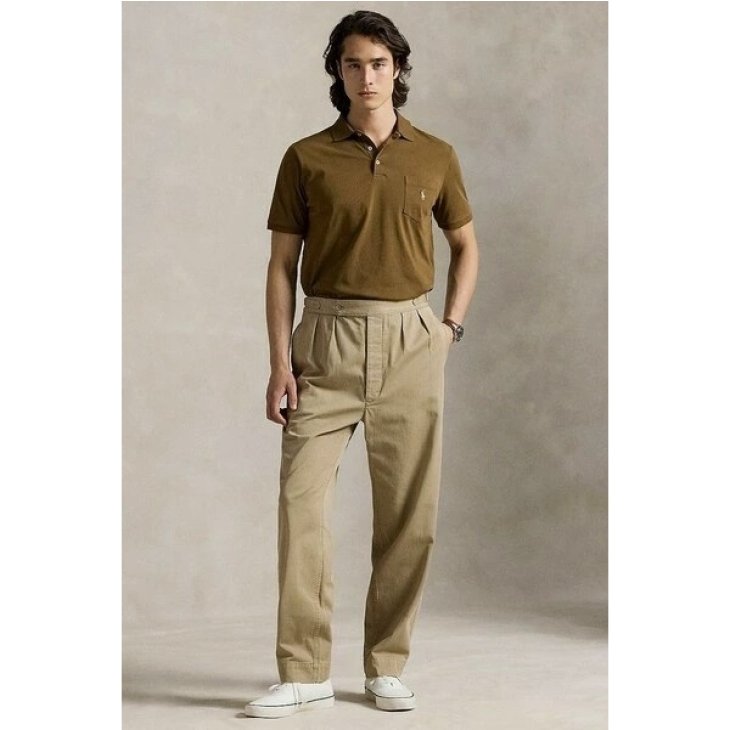 POLO RALPH LAUREN CLASSIC FIT JERSEY POCKET POLO SHIRT