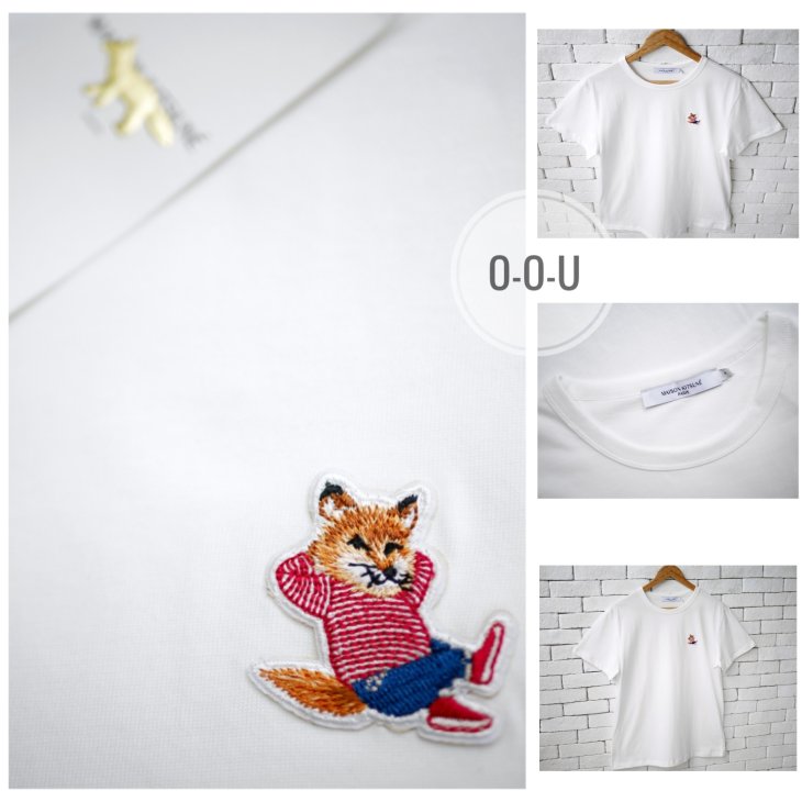 MAISON KITSUNE CHILLAX FOX PATCH T-SHIRT