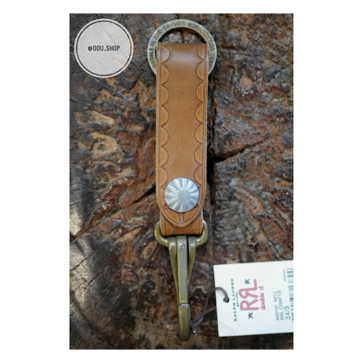 RALPH LAUREN RRL LEATHER KEY FOB