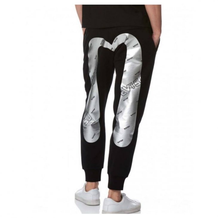 EVISU Daicock Foil Print Sweatpants