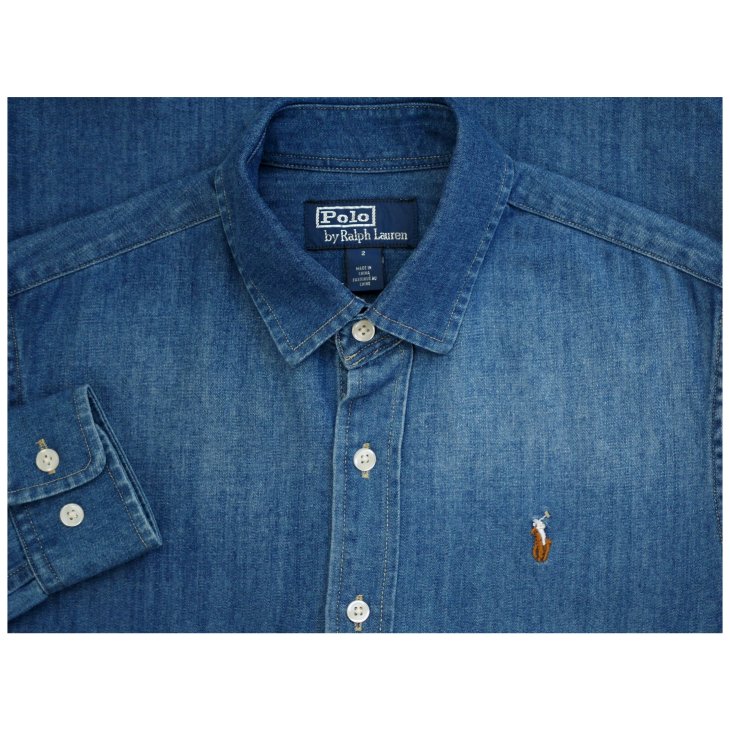 POLO RALPH LAUREN WOMEN SLIM FIT DENIM SHIRT