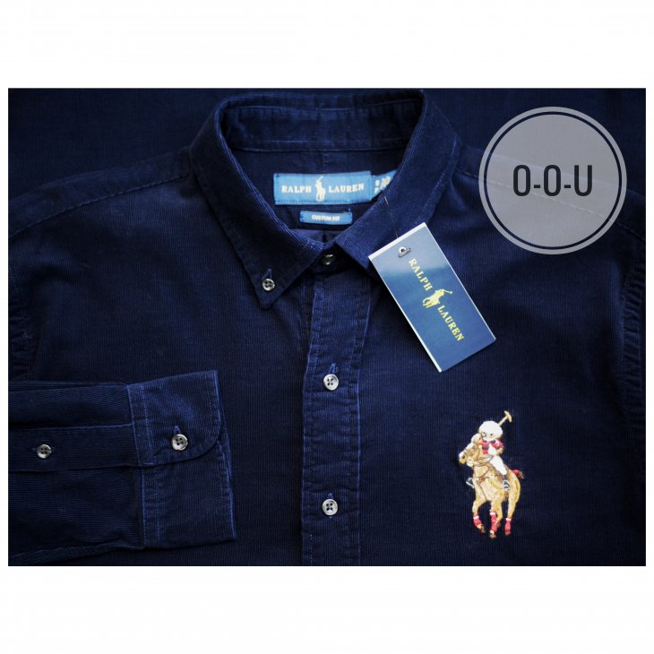 POLO RALPH LAUREN CUSTOM FIT POLO BEAR CORDUROY SHIRT
