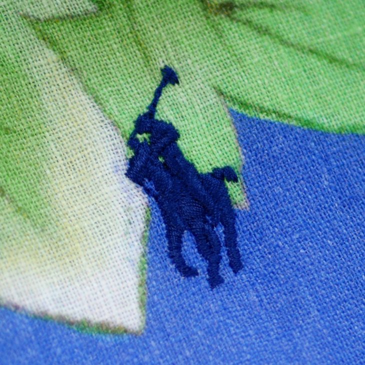POLO RALPH LAUREN CUSTOM FIT FLORAL PRINT LINEN SHIRT