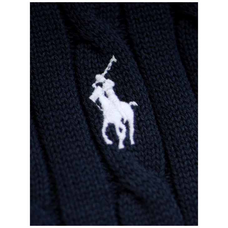 POLO RALPH LAUREN WOMEN COTTON CABLE SHORT SLEEVE JUMPER
