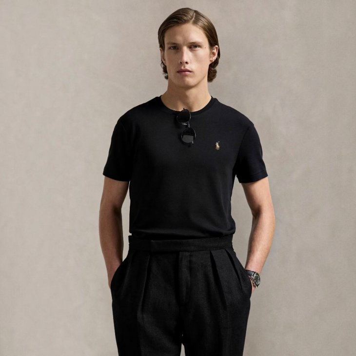 POLO RALPH LAUREN CUSTOM SLIM FIT COTTON T-SHIRT