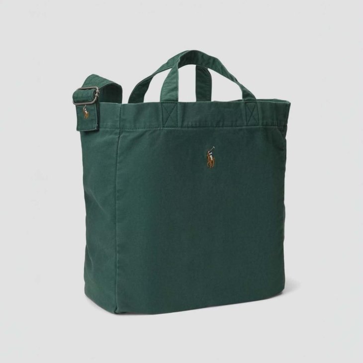 POLO RALPH LAUREN CANVAS SHOPPER TOTE