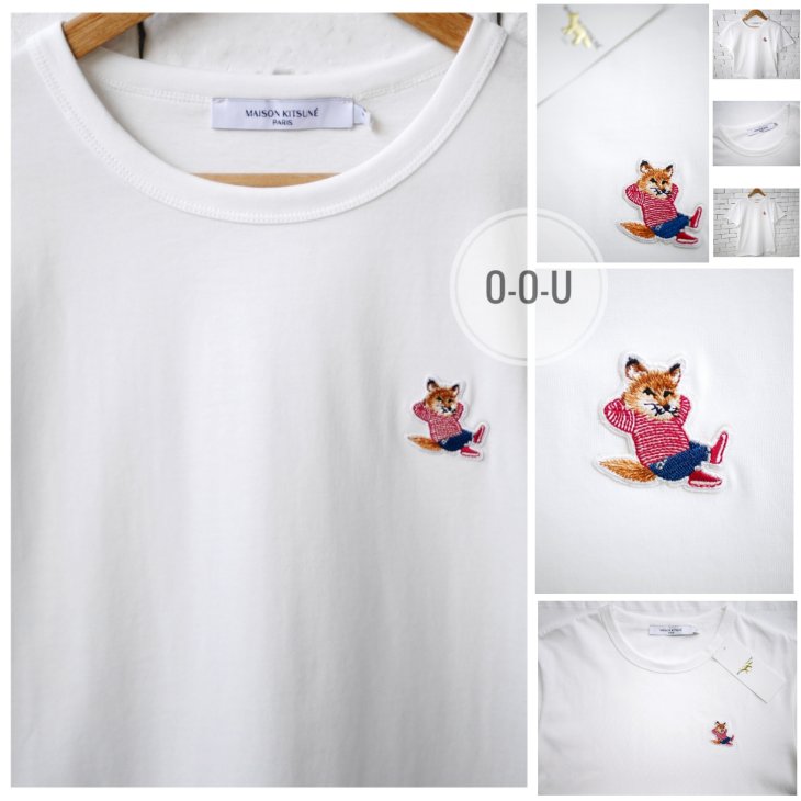 MAISON KITSUNE CHILLAX FOX PATCH T-SHIRT