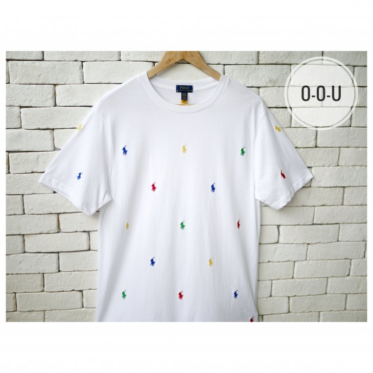 POLO RALPH LAUREN BOYS ALL-OVER POLO PONY T-SHIRT