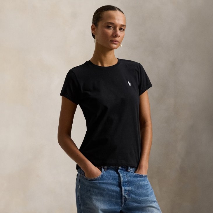 POLO RALPH LAUREN WOMEN COTTON JERSEY TEE