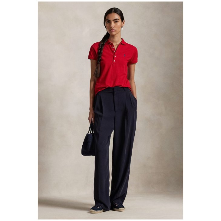 POLO RALPH LAUREN WOMEN SLIM FIT STRETCH POLO SHIRT