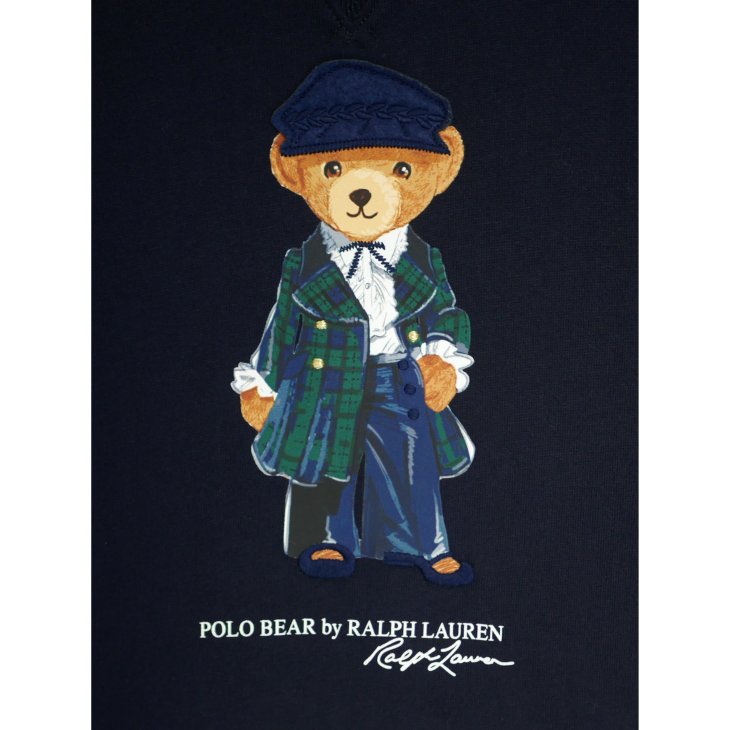 POLO RALPH LAUREN KIDS POLO BEAR FLEECE SWEATSHIRT DRESS