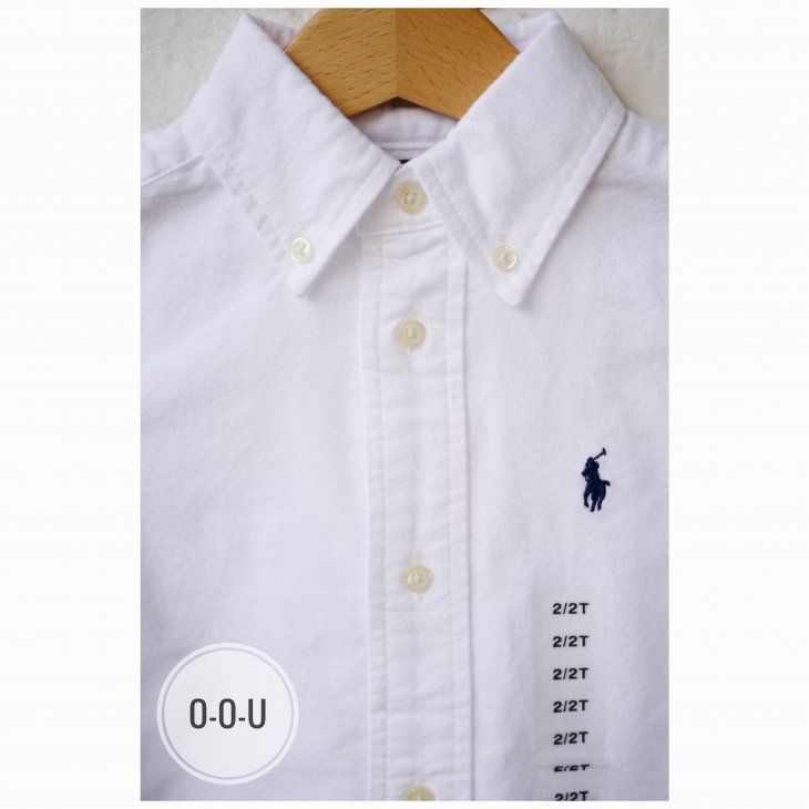 POLO RALPH LAUREN KIDS COTTON OXFORD  SHIRT