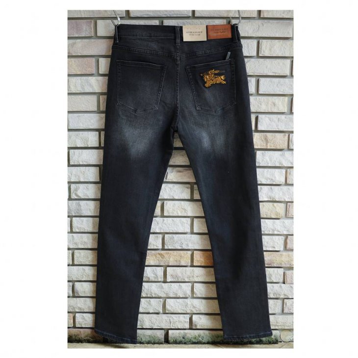 BURBERRY Straight Fit Stretch Denim Jeans