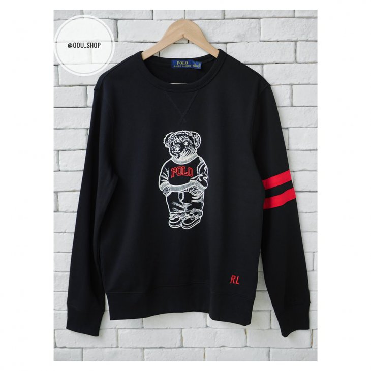 POLO RALPH LAUREN POLO BEAR COTTON SWEATSHIRT