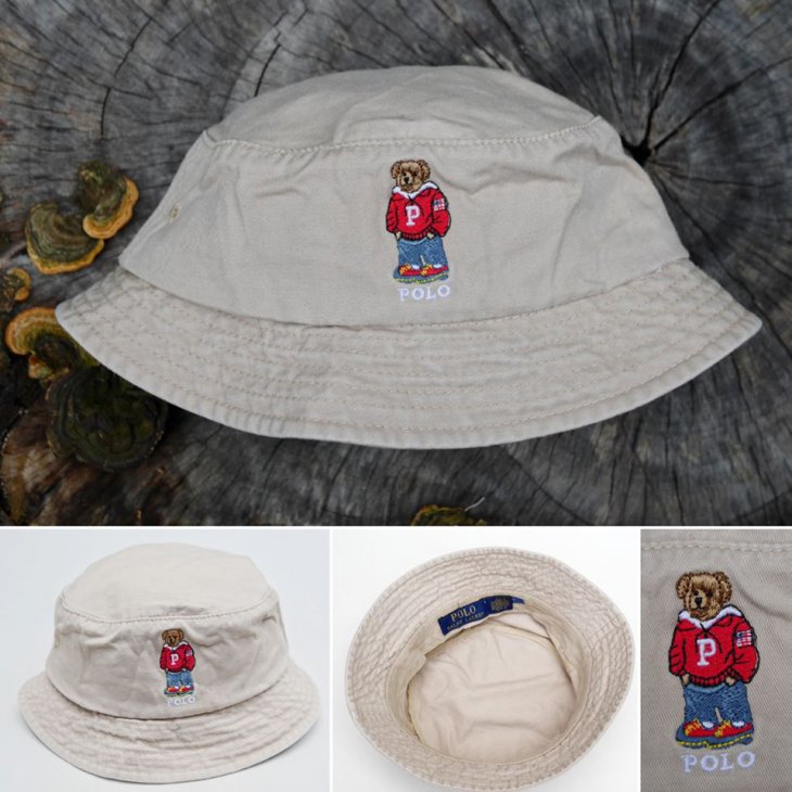 POLO RALPH LAUREN BEAR BUCKET HAT