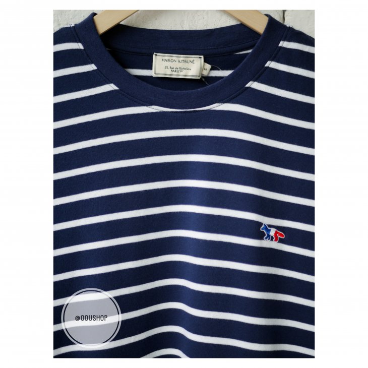 MAISON KITSUNE MARIN TEE-SHIRT TRICOLOR FOX PATCH