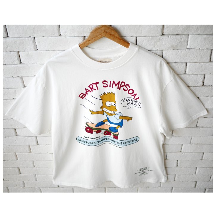 BART SIMPSON SKATEBOARDING COTTON  T-SHIRT
