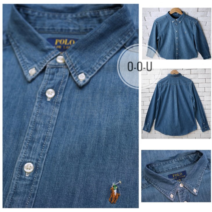 POLO RALPH LAUREN BOYS COTTON DENIM SHIRT