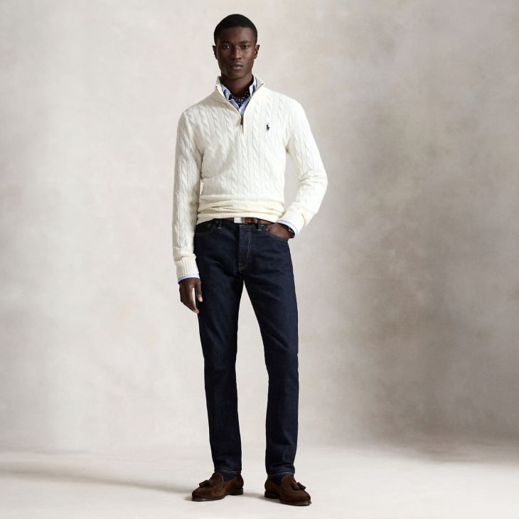 POLO RALPH LAUREN CABLE-KNIT WOOL-CASHMERE JUMPER
