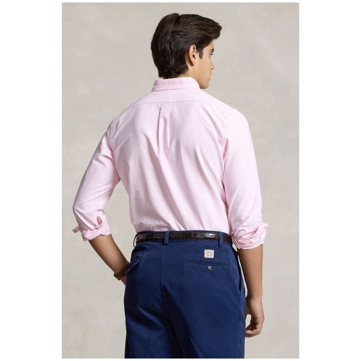 POLO RALPH LAUREN CUSTOM FIT STRIPED OXFORD SHIRT
