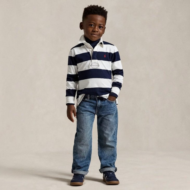 POLO RALPH LAUREN KIDS THE ICONIC RUGBY SHIRT