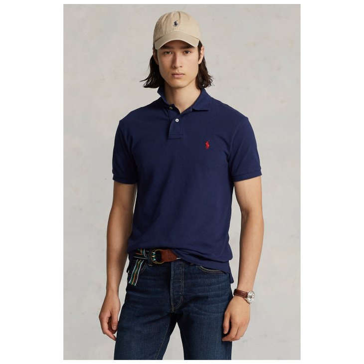 POLO RALPH LAUREN THE EARTH CUSTOM SLIM FIT POLO SHIRT