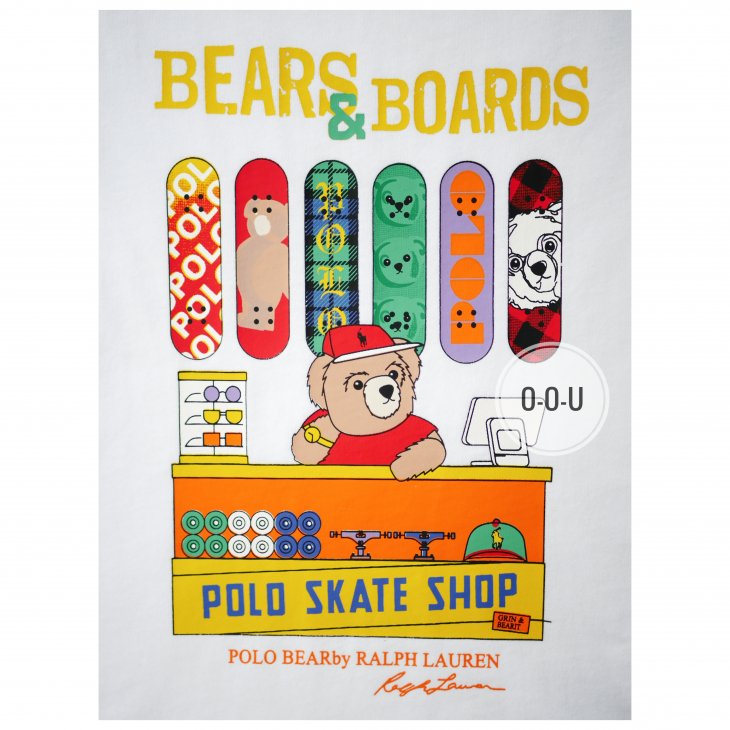 POLO RALPH LAUREN POLO BEAR KIDS COTTON JERSEY T-SHIRT