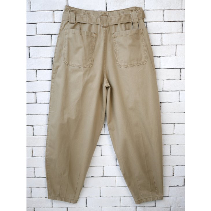 POLO RALPH LAUREN WOMEN BELTED TWILL TAPERED CROP PANT