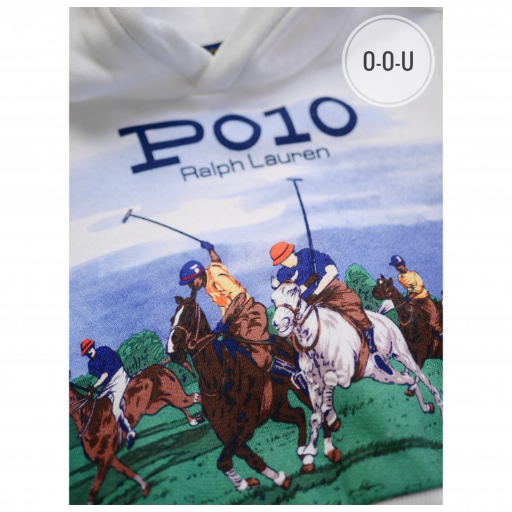 POLO RALPH LAUREN BOYS EQUESTRIAN-PRINT FLEECE HOODIE