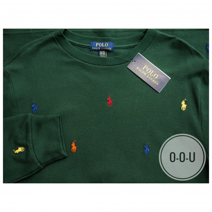 POLO RALPH LAUREN BOYS POLO PONY COTTON MESH LONG-SLEEVE TEE