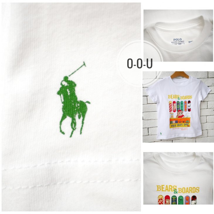POLO RALPH LAUREN POLO BEAR KIDS COTTON JERSEY T-SHIRT