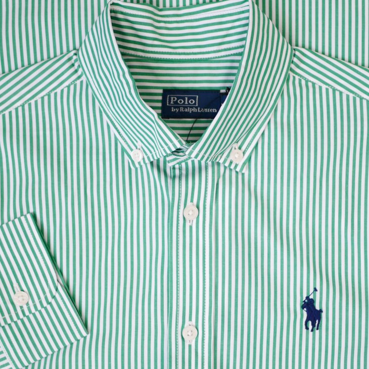 POLO RALPH LAUREN WOMEN SLIM FIT STRIPED COTTON SHIRT