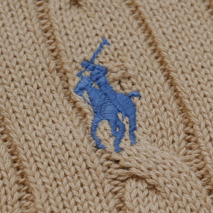 POLO RALPH LAUREN WOMEN COTTON CABLE SHORT SLEEVE JUMPER