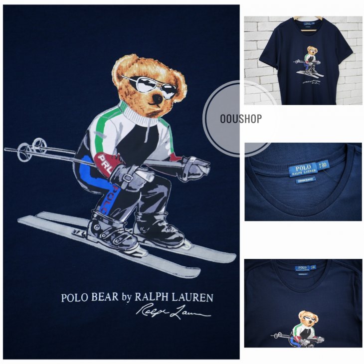 POLO RALPH LAUREN CUSTOM SLIM FIT SKI BEAR T-SHIRT