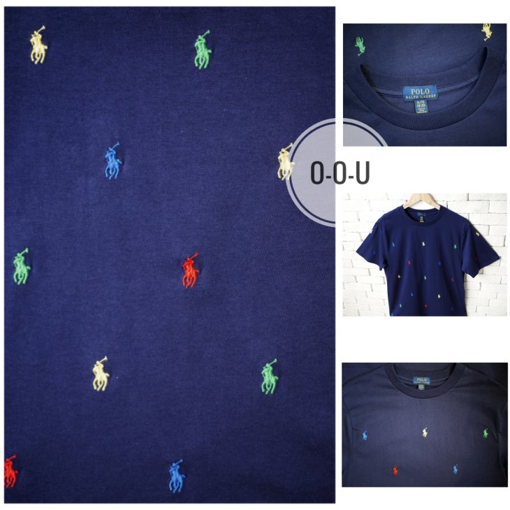 POLO RALPH LAUREN BOYS ALL-OVER POLO PONY T-SHIRT
