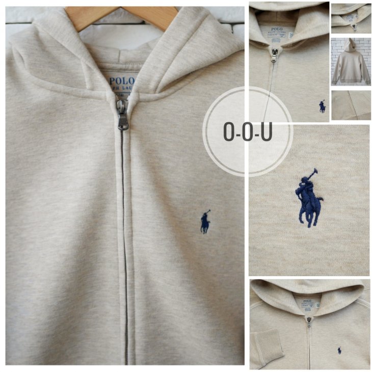 POLO RALPH LAUREN BOYS DOUBLE KNIT FULL ZIP HOODIE