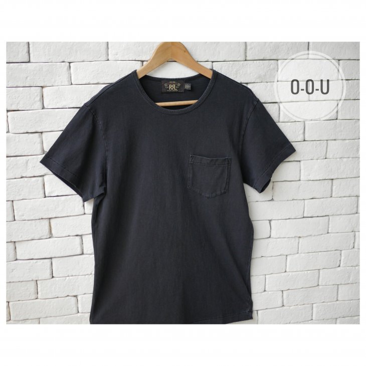 RRL INDIGO JERSEY POCKET T-SHIRT