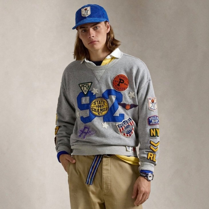RALPH LAUREN POLO SPORT VINTAGE FIT FLEECE GRAPHIC SWEATSHIRT