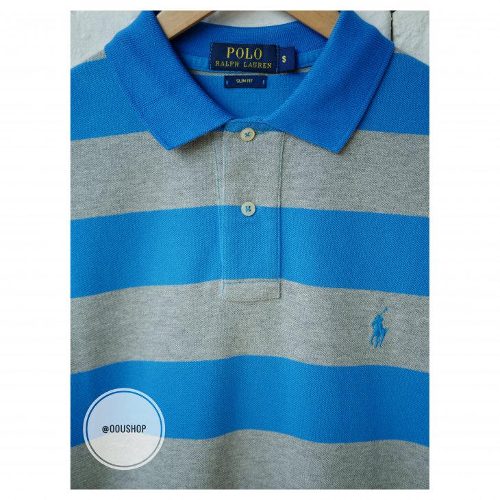 POLO RALPH LAUREN SLIM FIT STRIPED PERFORMANCE POLO
