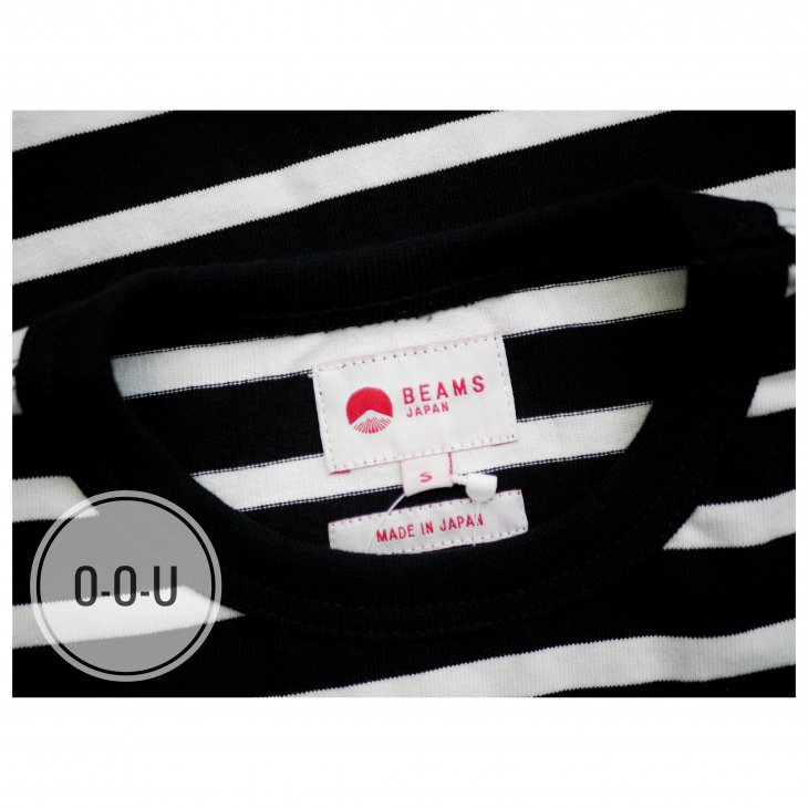 BEAMS JAPAN STRIPED LONG SLEEVE TEE