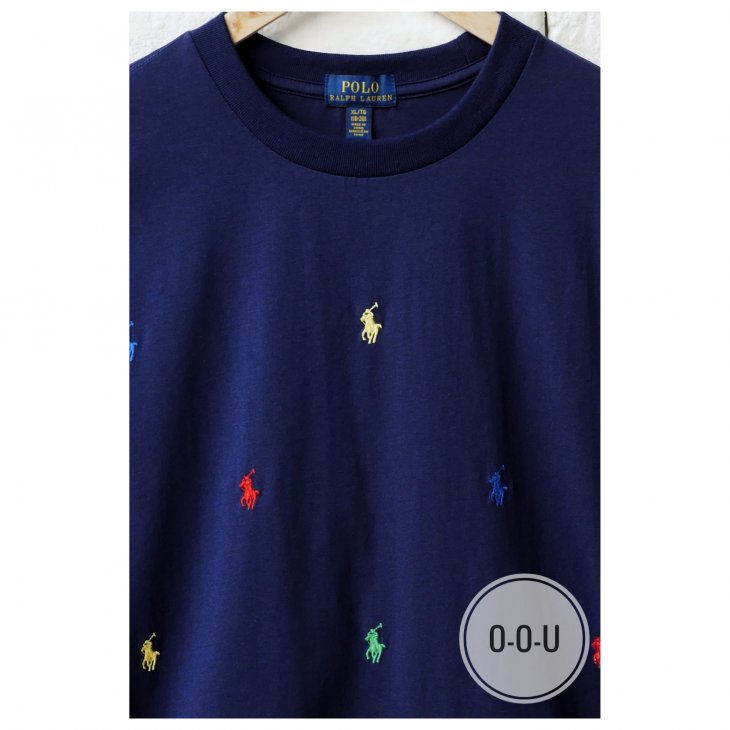 POLO RALPH LAUREN BOYS ALL-OVER POLO PONY T-SHIRT