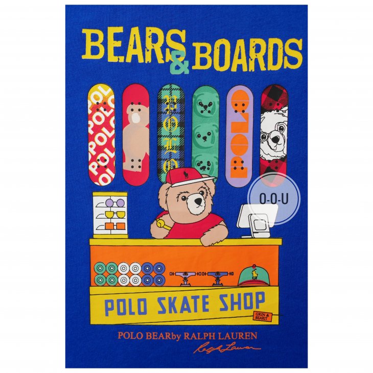POLO RALPH LAUREN POLO BEAR KIDS COTTON JERSEY T-SHIRT