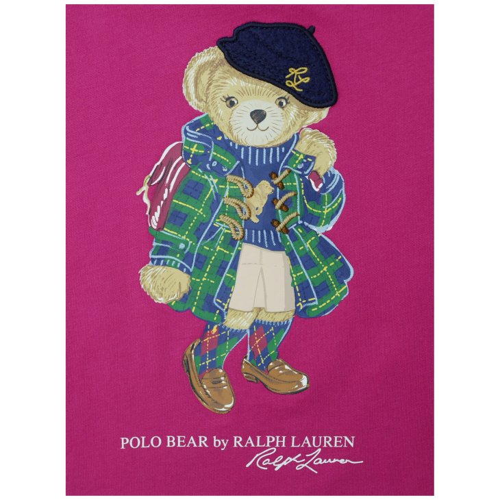 POLO RALPH LAUREN POLO BEAR GIRLS COTTON JERSEY TEE