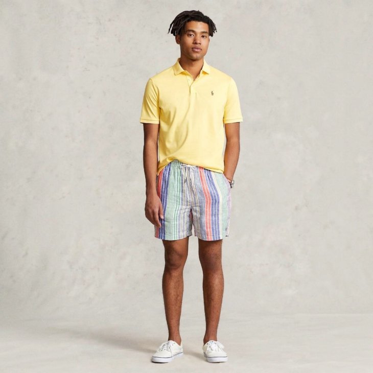 POLO RALPH LAUREN 6 INCH POLO PREPSTER LINEN SHORT