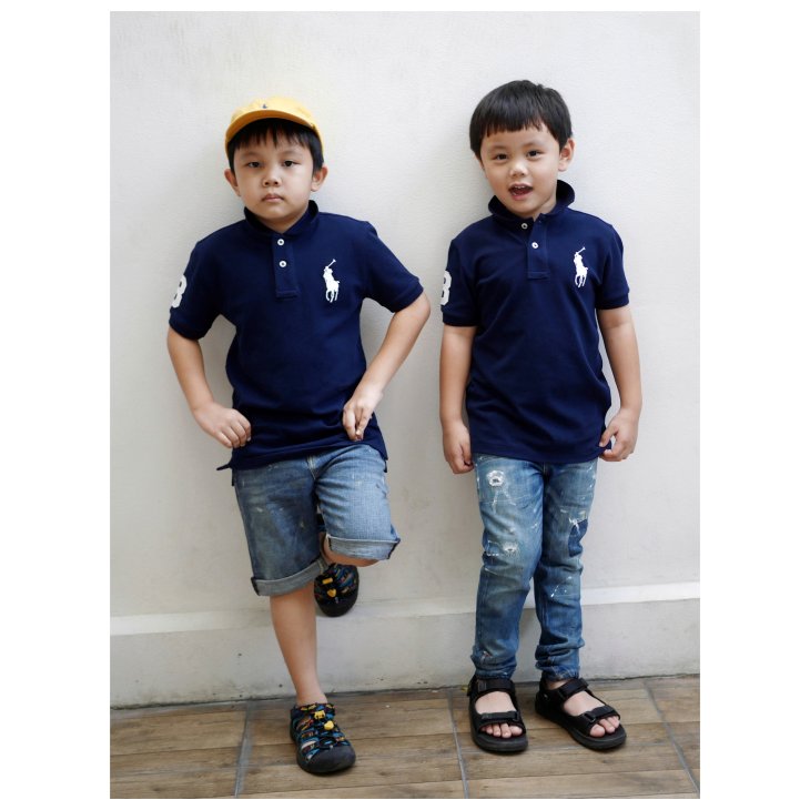 POLO RALPH LAUREN KIDS BIG PONY COTTON MESH POLO SHIRT